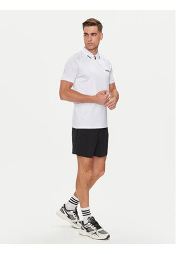 BOSS - Boss Polo Philix MB 3 350519863 Biały Slim Fit. Typ kołnierza: polo. Kolor: biały. Materiał: syntetyk