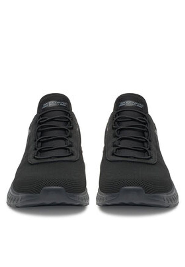 skechers - Skechers Sneakersy SLIP INS BOBS SPORT SQUAD 118303 BBK_ Czarny. Kolor: czarny. Materiał: materiał. Model: Skechers Sport