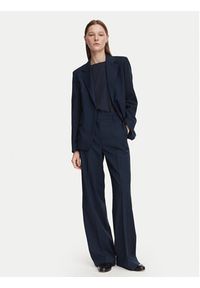 Weekend Max Mara Spodnie materiałowe Visivo 2625136061 Granatowy Regular Fit. Kolor: niebieski. Materiał: wełna #5