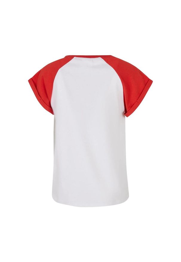 Urban Classics - T-shirt Dla Dziewczynki. Kolor: biały, czerwony, wielokolorowy, różowy