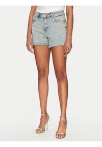Guess Szorty jeansowe W5GD74 D5LQ2 Niebieski Regular Fit. Kolor: niebieski. Materiał: jeans, bawełna