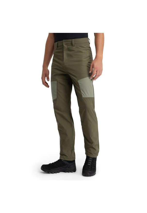 SIROKO - Męskie lekkie spodnie trekkingowe Siroko Traverse Green. Kolor: zielony. Sport: turystyka piesza