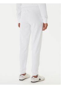 Kappa Spodnie dresowe Festa 331M34W Biały Regular Fit. Kolor: biały. Materiał: bawełna #5