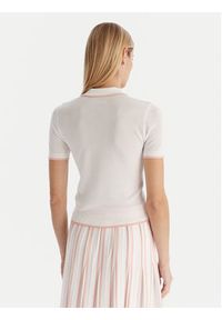 Guess Polo V5GP00Z3D60 Biały Slim Fit. Typ kołnierza: polo. Kolor: biały. Materiał: wiskoza #4