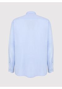 Pako Lorente - PAKO LORENTE – Gładka elegancka błękitna koszula męska. Typ kołnierza: kołnierzyk klasyczny. Kolor: niebieski. Materiał: bawełna. Długość rękawa: długi rękaw. Długość: długie. Wzór: gładki. Styl: elegancki #4