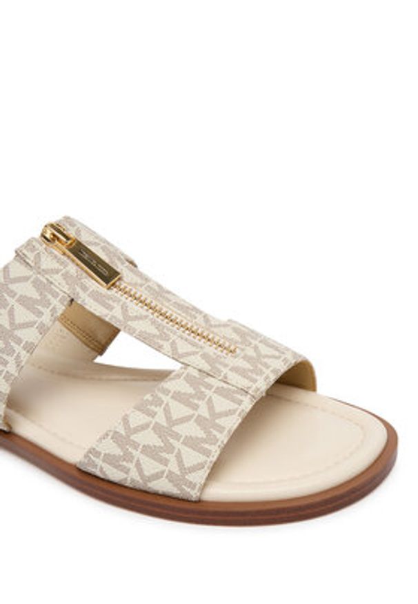 MICHAEL Michael Kors Klapki Berkley Flat 40S6BRFS1B Écru. Materiał: skóra