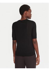BOSS Sweter Farbella 50544996 Czarny Slim Fit. Kolor: czarny. Materiał: wełna
