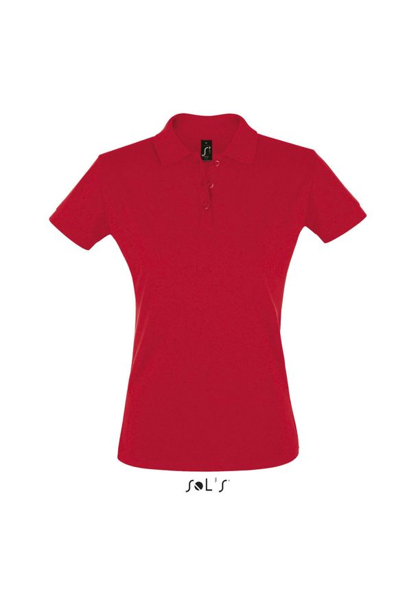 SOL'S - Damska koszulka polo Sol's Perfect. Typ kołnierza: polo. Kolor: czerwony