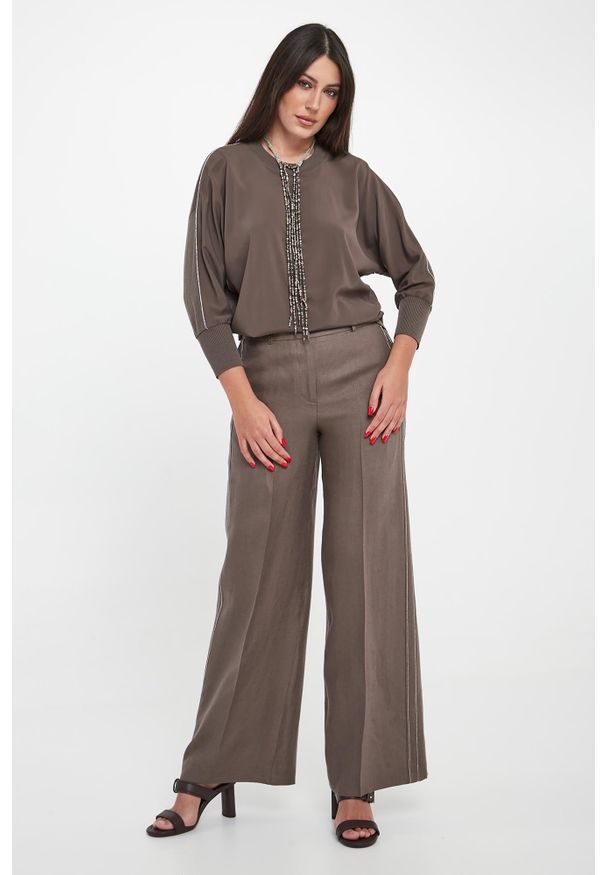 Bluzka damska wełniana PESERICO. Materiał: wełna