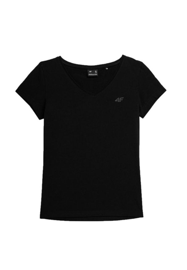 4f - Koszulka Damska 4F. Kolor: czarny