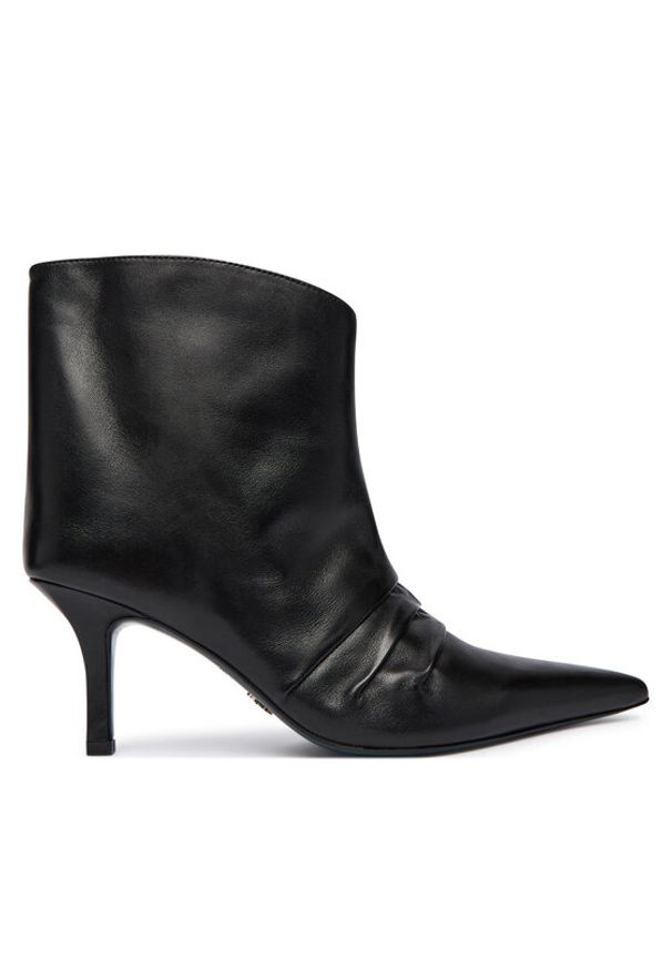 Patrizia Pepe Botki 2Y0041 L048 K103 Czarny. Kolor: czarny. Materiał: skóra