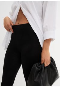 bonprix - Legginsy 7/8. Kolor: czarny. Materiał: bawełna #3