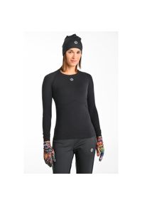 NESSI SPORTSWEAR - Longsleeve termoaktywny sportowy damski Nessi Sportswear Ultra. Kolor: czarny. Długość rękawa: długi rękaw. Sport: bieganie