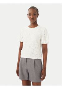 Vero Moda Bluzka Tassa 10344368 Biały Regular Fit. Kolor: biały. Materiał: syntetyk #1