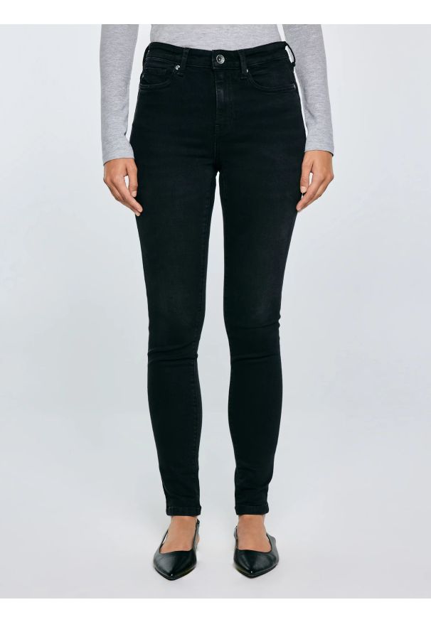Big-Star - Jeansy damskie skinny ciemnoszare Ariana 896. Kolor: szary. Styl: klasyczny