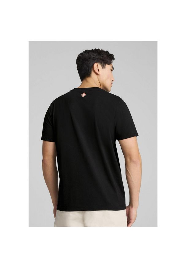 Puma - Męska koszulka Portugalia ftblNRGY PUMA Black. Kolor: czarny. Wzór: napisy