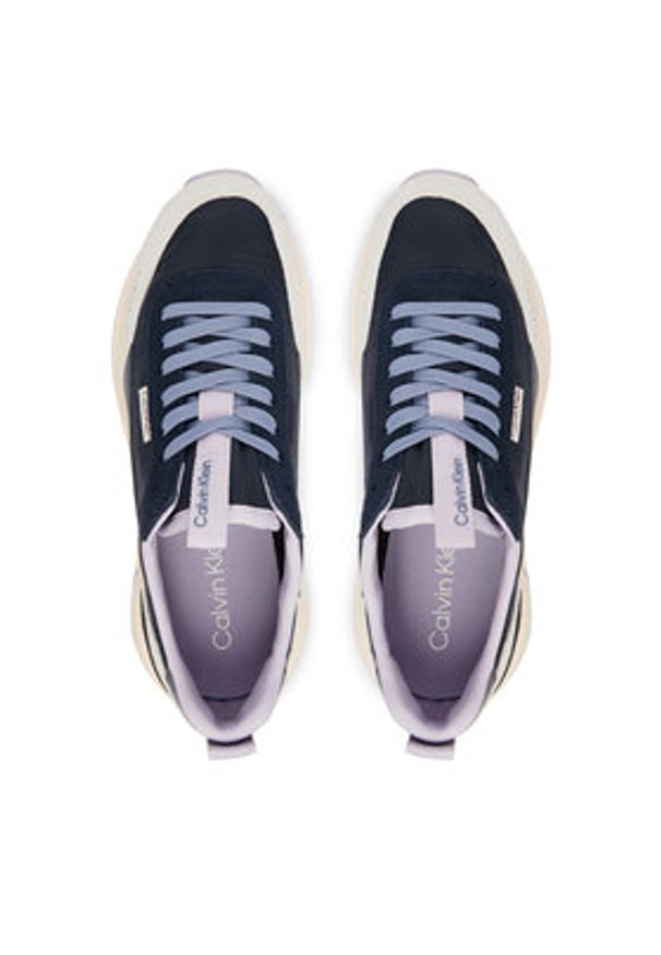 Calvin Klein Sneakersy Hike Runner Nylon Mix HW0HW03279 Niebieski. Kolor: niebieski. Materiał: zamsz, skóra