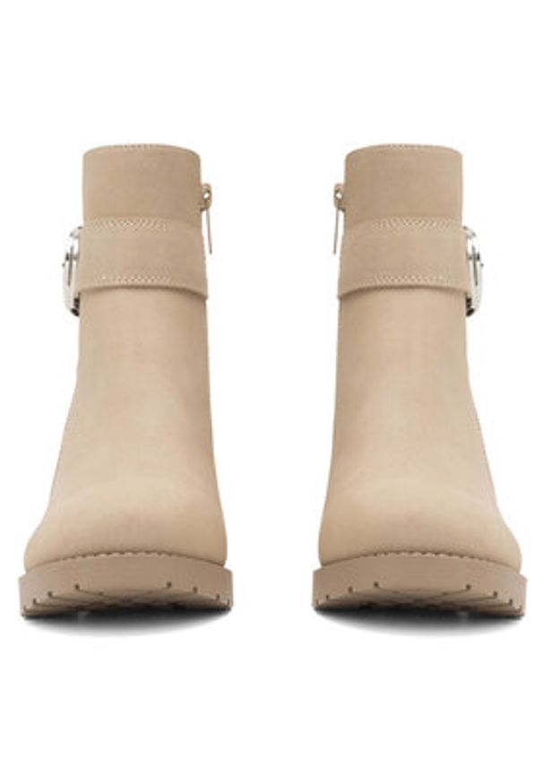 Clara Barson Botki WS2902-06 Beżowy. Kolor: beżowy. Materiał: skóra