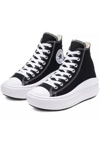 Trampki Converse Chuck Taylor All Star Move Hi, Kobiety. Kolor: czarny. Materiał: materiał. Model: Converse All Star