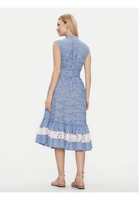 Iconique Sukienka letnia Iris IC24-049 Niebieski Regular Fit. Kolor: niebieski. Materiał: bawełna. Sezon: lato #3