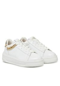 Love Moschino - LOVE MOSCHINO Sneakersy JA15505G0MIAP10A Biały. Kolor: biały. Materiał: skóra