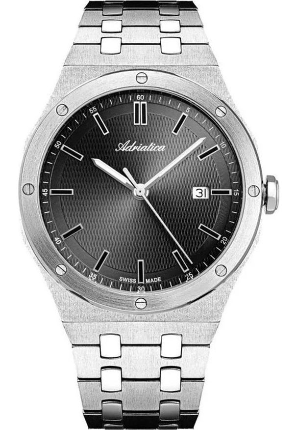 Zegarek męski Adriatica A8337.5116Q srebrny. Kolor: srebrny