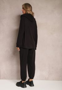 Renee - Czarny Komplet Dresowy z Bluzą i Spodniami Deparisa. Kolor: czarny. Materiał: dresówka #4