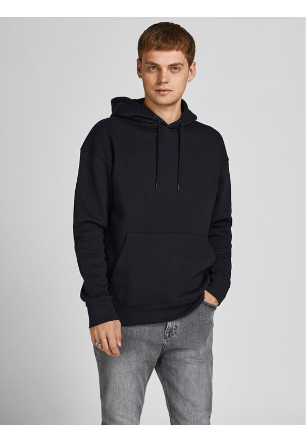 Jack & Jones Bluza Star 12208157 Czarny Relaxed Fit. Kolor: czarny. Materiał: syntetyk