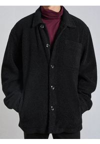 Sinsay - Rozpinana bluza z kołnierzem - czarny. Kolor: czarny #1