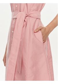 Polo Ralph Lauren Sukienka koszulowa 211943505002 Różowy Regular Fit. Typ kołnierza: polo. Kolor: różowy. Materiał: bawełna. Typ sukienki: koszulowe #2
