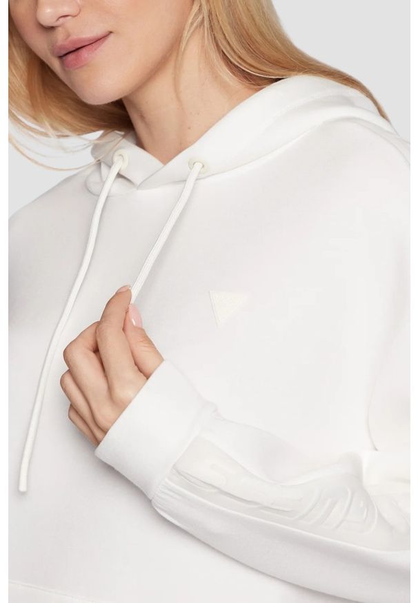 Guess - GUESS Beżowa damska bluza Brenda, Rozmiar M. Kolor: beżowy