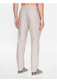 BOSS - Boss Spodnie materiałowe H-Genius-224 50489421 Beżowy Slim Fit. Kolor: beżowy. Materiał: wełna, materiał, bawełna #5