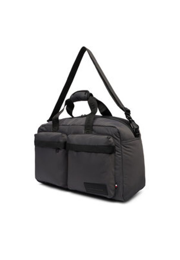 TOMMY HILFIGER - Tommy Hilfiger Torba weekendowa Th Repreve Duffle AM0AM14008 Szary. Kolor: szary. Materiał: materiał