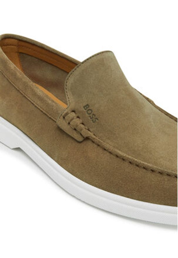 BOSS Mokasyny Sienne 50543083 Brązowy. Kolor: brązowy. Materiał: skóra, zamsz