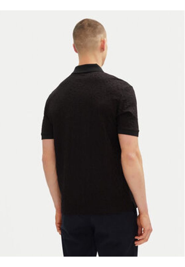 Armani Exchange Polo XM000477 AF10337 FC013 Czarny Regular Fit. Typ kołnierza: polo. Kolor: czarny. Materiał: syntetyk, bawełna