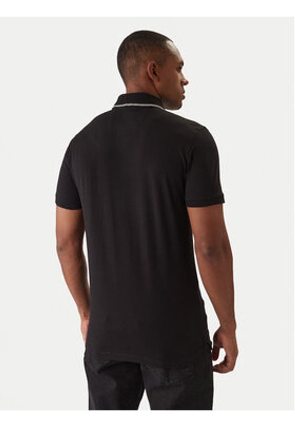Guess Polo M6RP66 J1314 Czarny Regular Fit. Typ kołnierza: polo. Kolor: czarny. Materiał: syntetyk