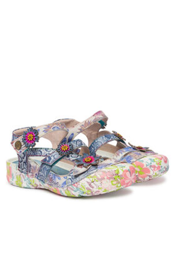 Laura Vita Sandały Beczierso 33 Niebieski. Kolor: niebieski. Materiał: skóra