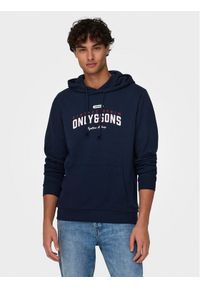 Only & Sons Bluza Lenny 22028594 Granatowy Regular Fit. Kolor: niebieski. Materiał: syntetyk, bawełna #1