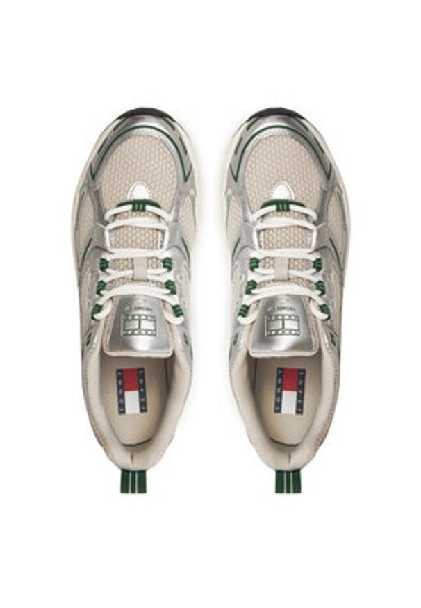 Tommy Jeans Sneakersy Archive'97 Metallic EM0EM01572 Biały. Kolor: biały. Materiał: materiał