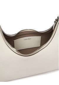 Calvin Klein Torebka Foil Logo Conv Shou?Lder Bag LV04F3272G Biały. Kolor: biały. Materiał: skórzane #5