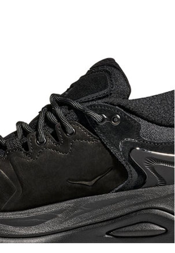 HOKA - Hoka Trekkingi Kaha 3 Low GTX 1162533 Czarny. Kolor: czarny. Materiał: skóra