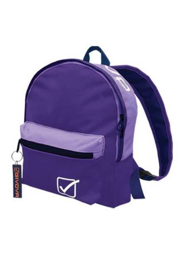 Plecak Givova Violet-Glod: Stylowy i Zrównoważony. Kolor: fioletowy, wielokolorowy, żółty. Styl: elegancki