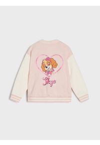 Sinsay - Rozpinana bluza bomberka z nadrukiem na plecach PAW Patrol - różowy. Kolor: różowy. Wzór: nadruk #1