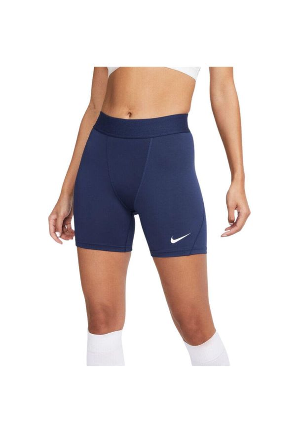Spodenki damskie treningowe Nike Df Strike NP Short. Kolor: niebieski. Długość: krótkie