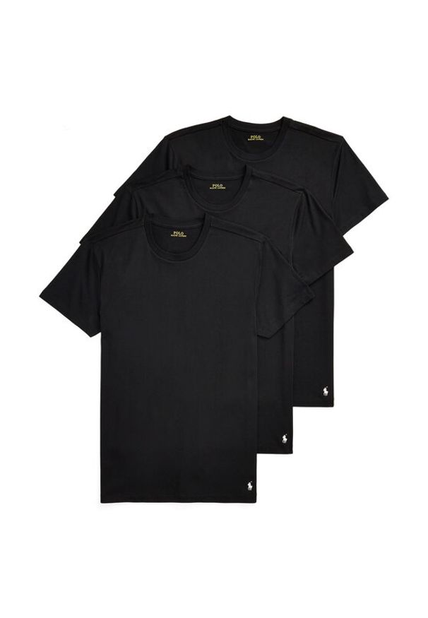 Polo Ralph Lauren Komplet 3 t-shirtów 714830304014 Czarny Regular Fit. Typ kołnierza: polo. Kolor: czarny. Materiał: bawełna