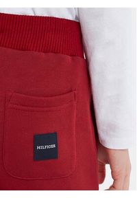 TOMMY HILFIGER - Tommy Hilfiger Spodnie dresowe Monotype KB0KB08278 M Bordowy Regular Fit. Kolor: czerwony. Materiał: bawełna #6