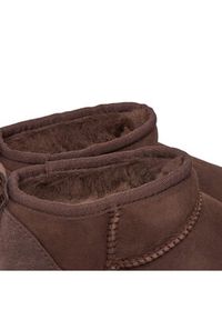 Ugg Śniegowce W Classic Ultra Mini 1116109 Brązowy. Kolor: brązowy. Materiał: zamsz, skóra #4