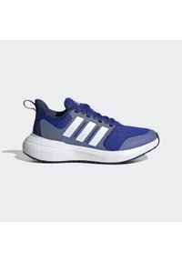 Adidas - Buty dziecięce do biegania FortaRun 2.0 Cloudfoam Lace Shoes. Kolor: niebieski, wielokolorowy, biały. Materiał: materiał. Model: Adidas Cloudfoam. Sport: bieganie