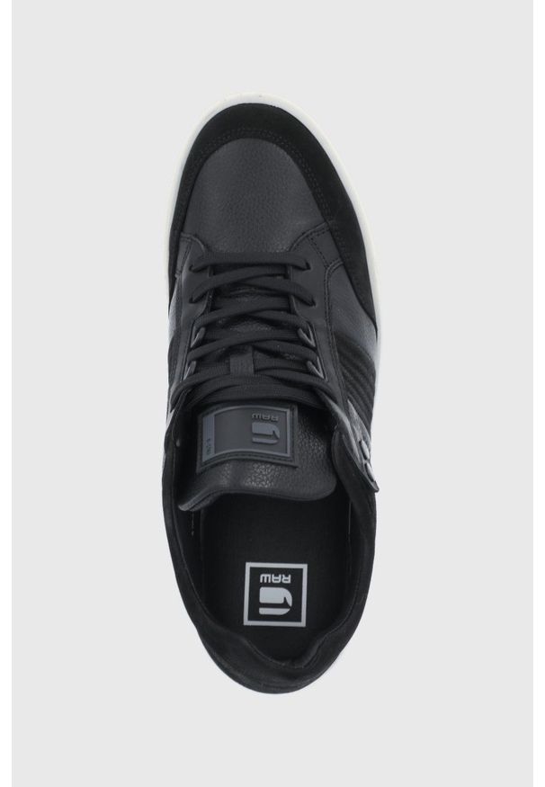 G-Star RAW - G-Star Raw Buty kolor czarny. Nosek buta: okrągły. Zapięcie: sznurówki. Kolor: czarny. Materiał: skóra, guma