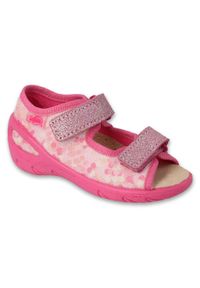 Befado obuwie dziecięce pu 063X015 różowe. Kolor: różowy